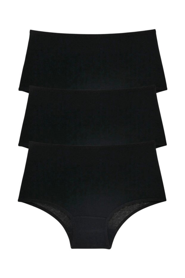Women's Panties 3-Pack Colorful High-Waisted Flexible Comfortable Gathering-Up Women's Panties