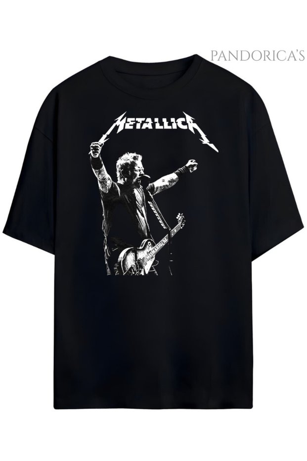 Pandorica's Metallica Design Printed Unisex Cotton T-Shirt