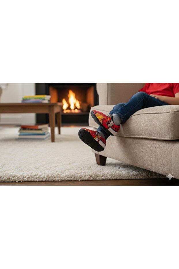 Gezer Men's Printed Silent Sole Home Shoes