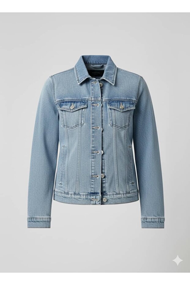 Denim Basic Ceket - 3