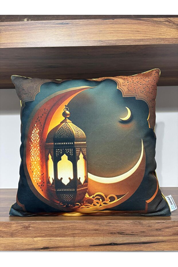 H1268 Double-Sided Ramadan Patterned Throw Pillow - Filled