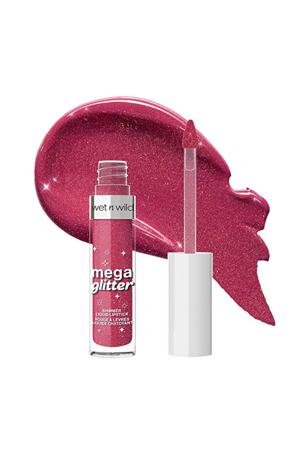 Mega Glitter Shimmer Liquid Lipstick - Pink Future
