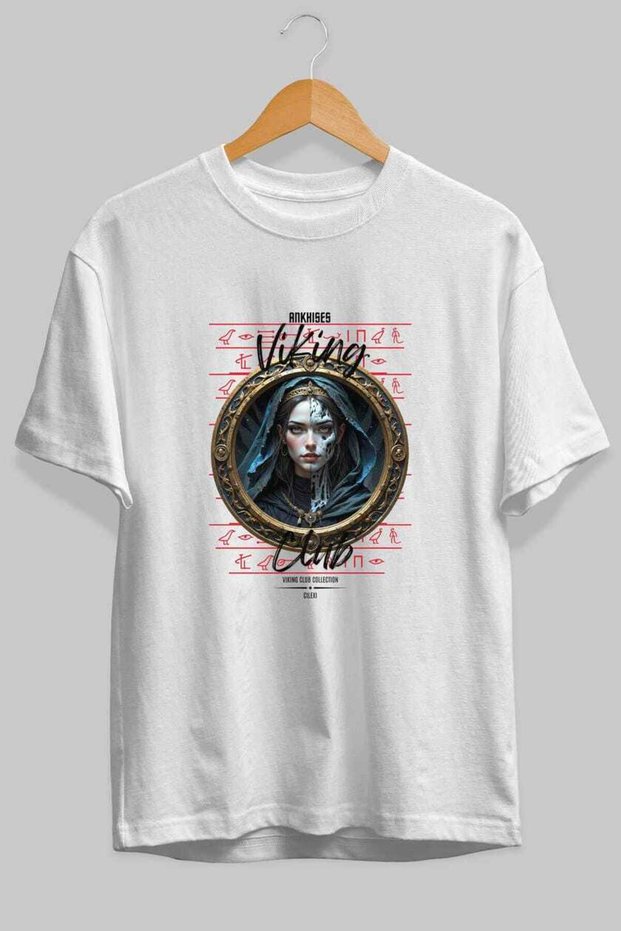 Viking Mythology 10 Pre-Printed White Oversize T-Shirt Men Women Cotton Crew Neck T-Shirt