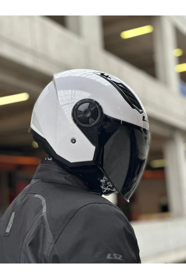 AIRFLOW 2 BEYAZ KASK (SİYAH VİZÖR)