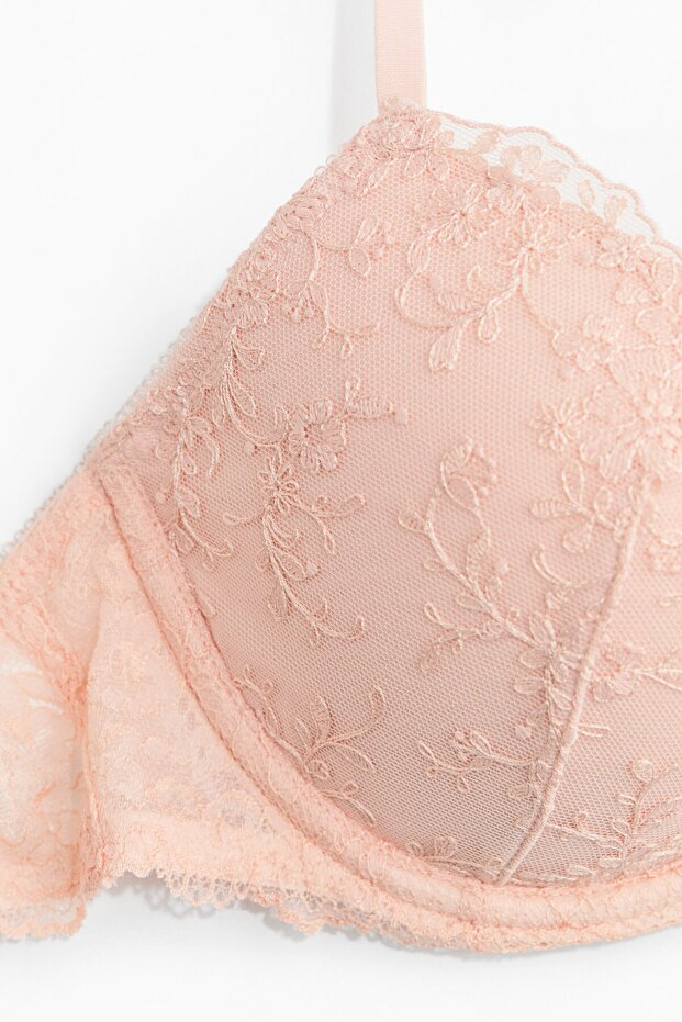 İşlemeli Push-up Sütyen - 2