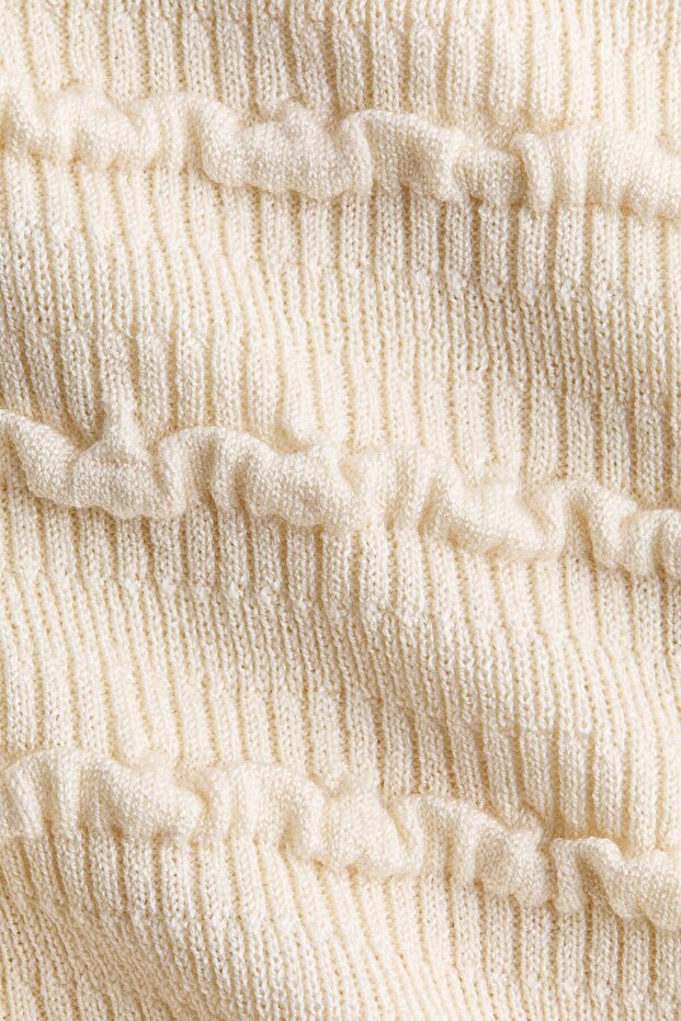 Fırfırlı Triko Üst - 2