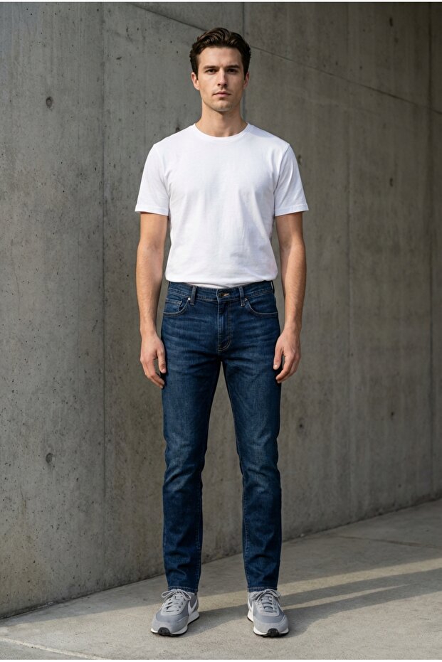 بنطلون جينز عادي للرجال - 4
