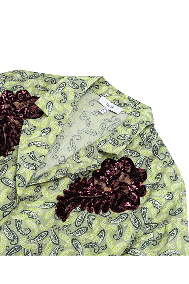 PAYET İŞLEMELİ GÖMLEK - 4