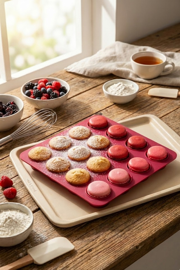 قالب ماكرون من السيليكون بـ 16 فتحة - 1