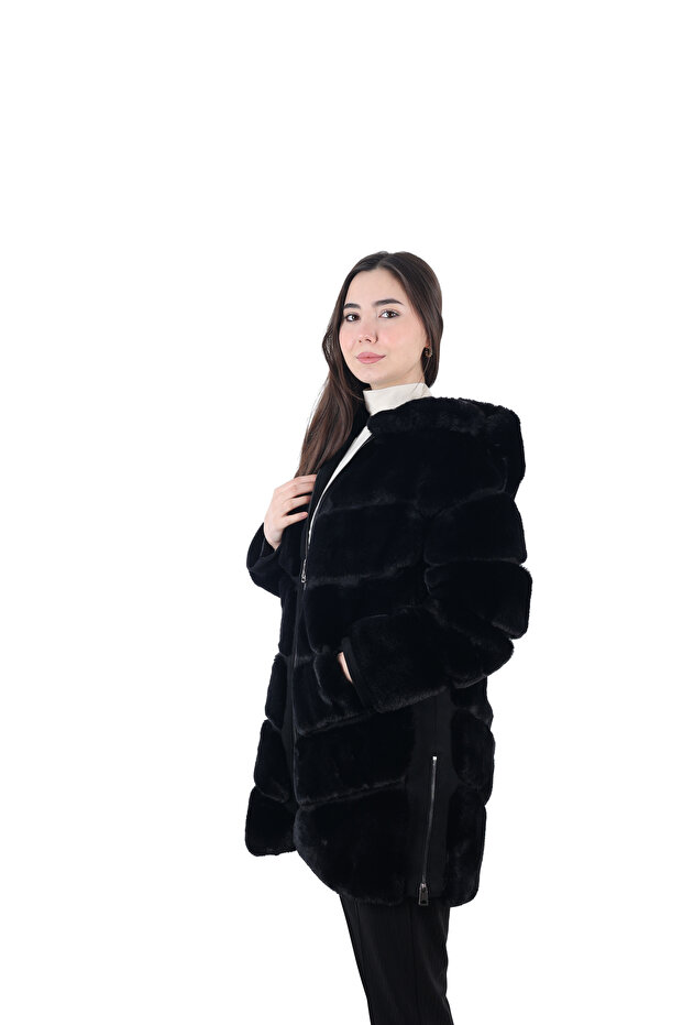 Mİ Kapşonlu Kürk - 2