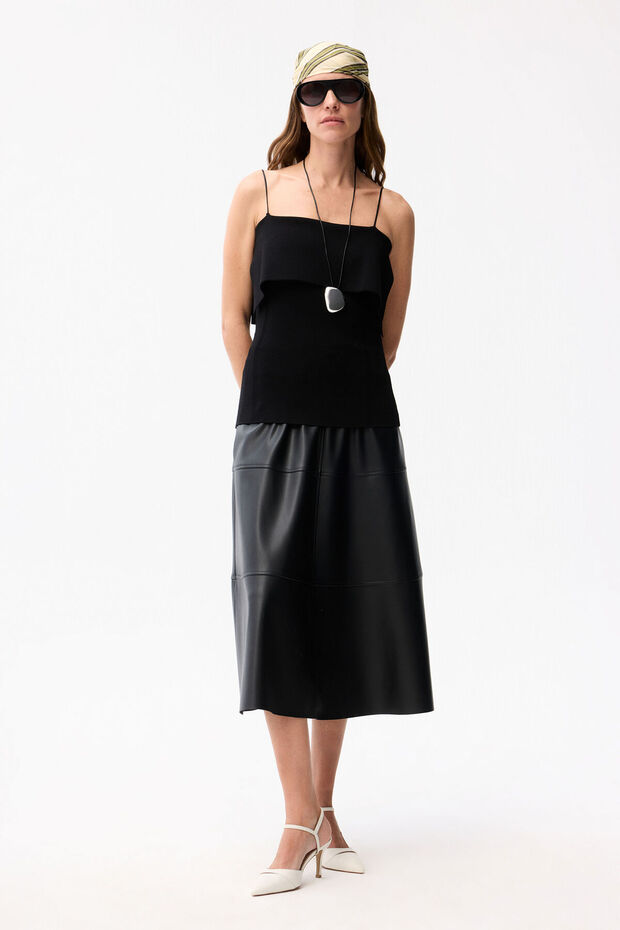 İp Askılı Triko Bluz - 2