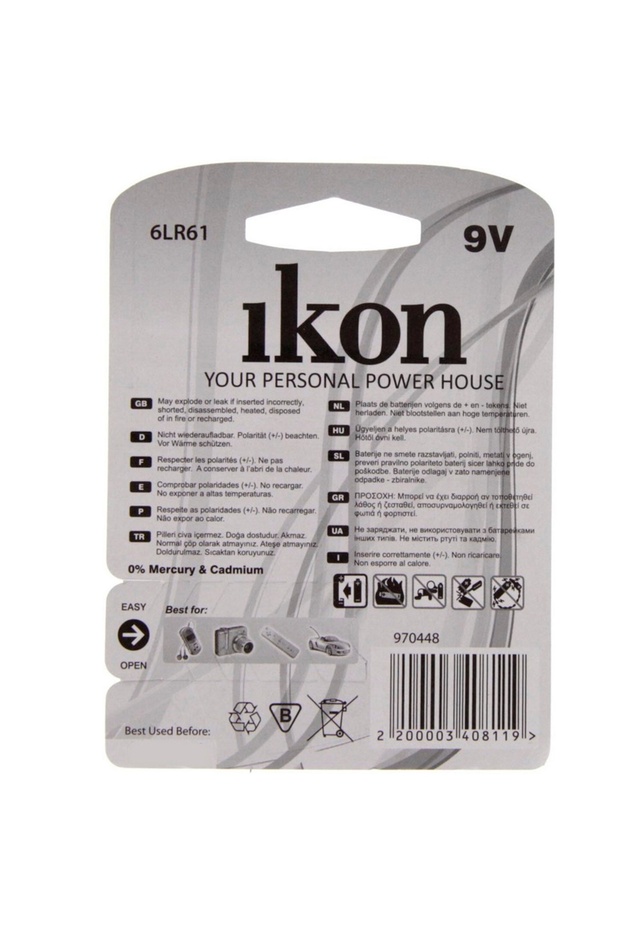 Alkaline 9V Battery - 6