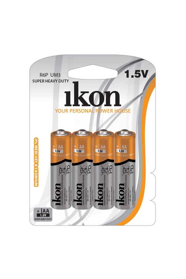 AA SuperHeavy Duty Battery, 1.5V, Pack of 4Pc