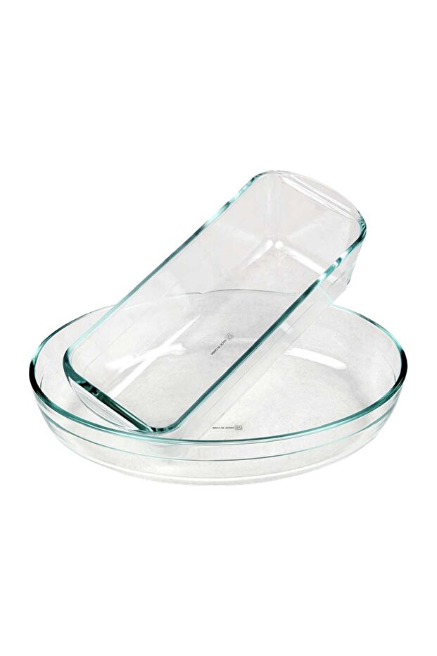 Oval Glass Bakeware + LoafTin, 2 pcs