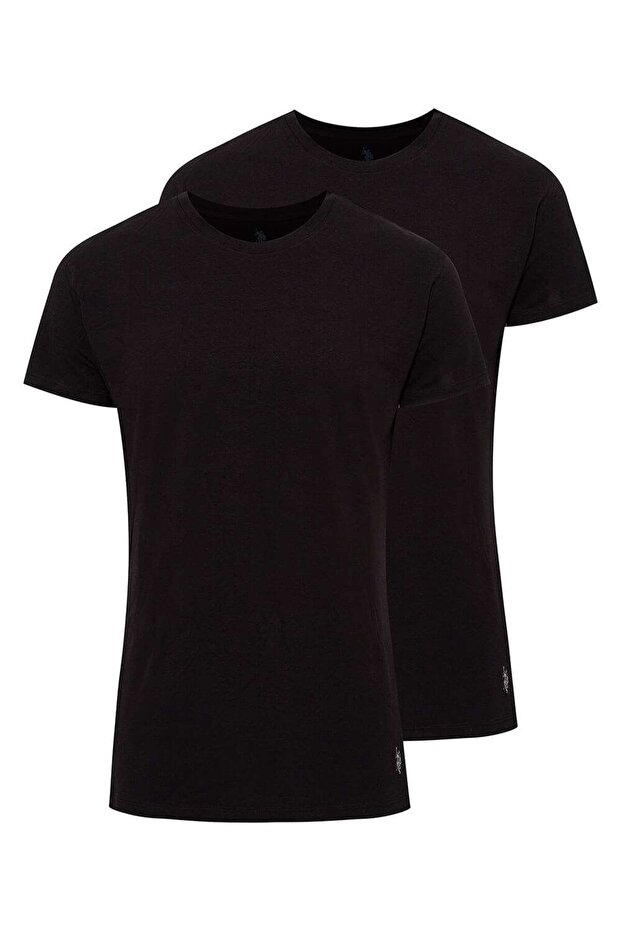 2-Pack, Modal Fabric, Crew Neck Men's Undershirt & T-Shirt, 47% Cotton 47% Modal 6% Lycra