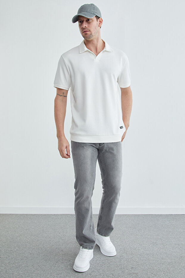 Basic Polo Yaka Modal Tişört - 4
