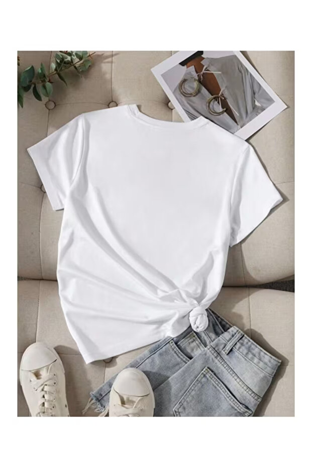 تي شيرت أساسي مطبوع - 2