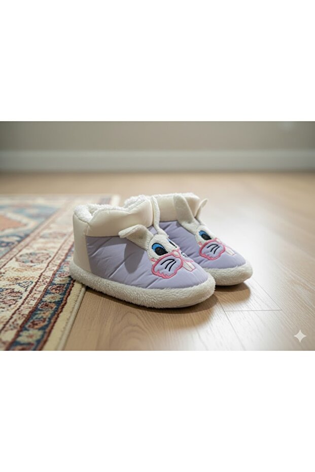 Gezer Unisex Wool Inside Home Slippers Home Boots Home Shoes