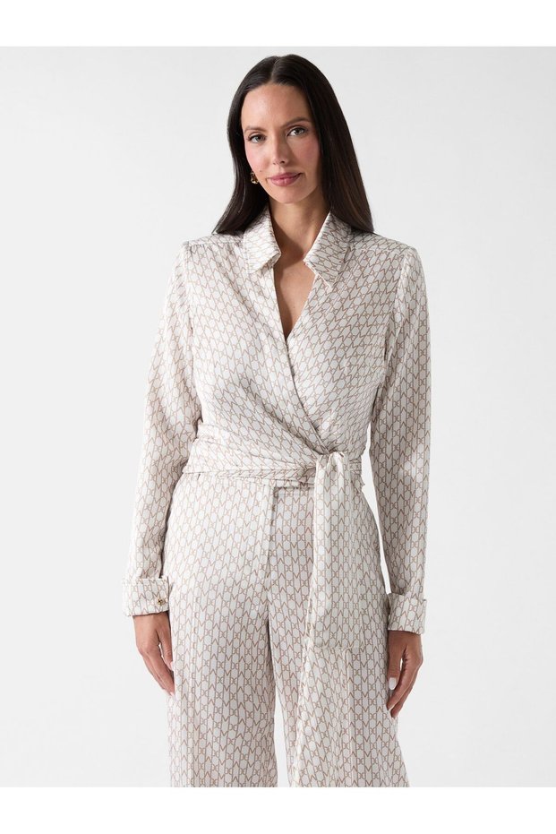 Marciano wrap-up blouse