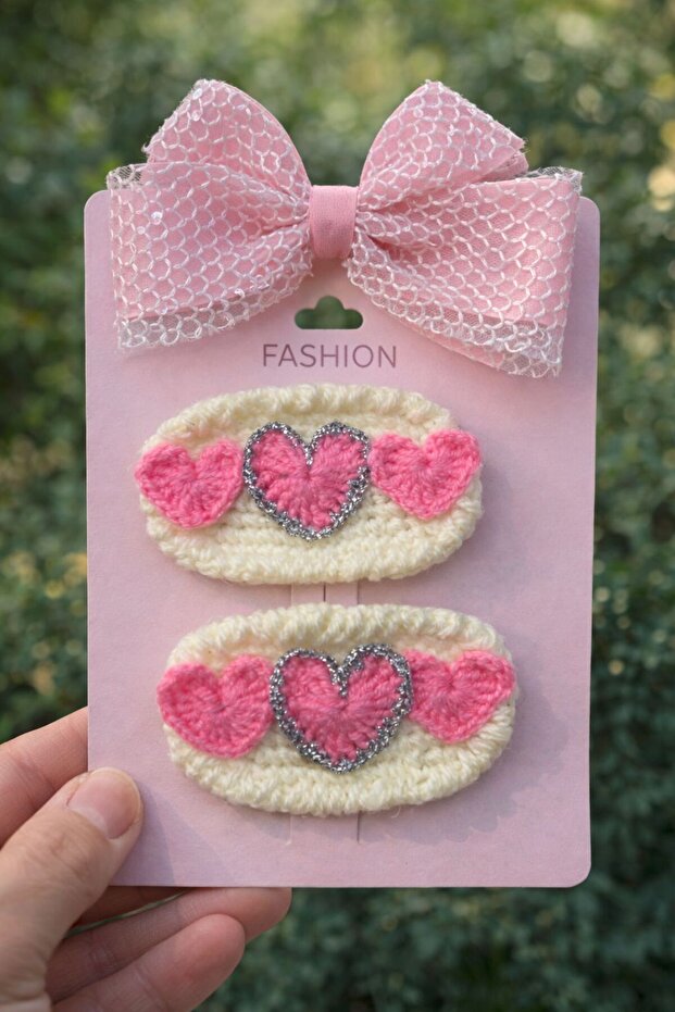 3-Piece Girls Hair Clip Set