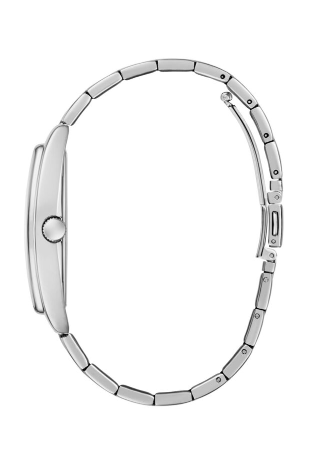 ساعة رجالية متعددة الوظائف بلون فضي - 3