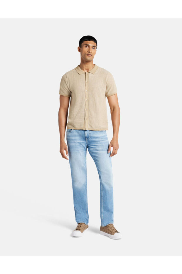 قميص بولو ذو ملمس بارز - 4