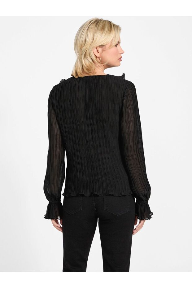 بلوزة شيفون مكشكشة - 2