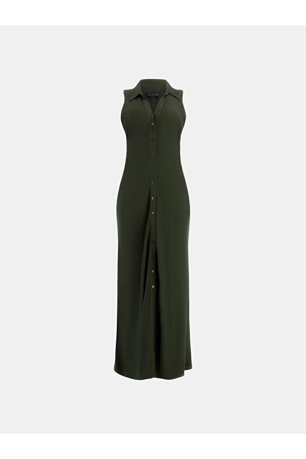 فستان طويل بأزرار - 2