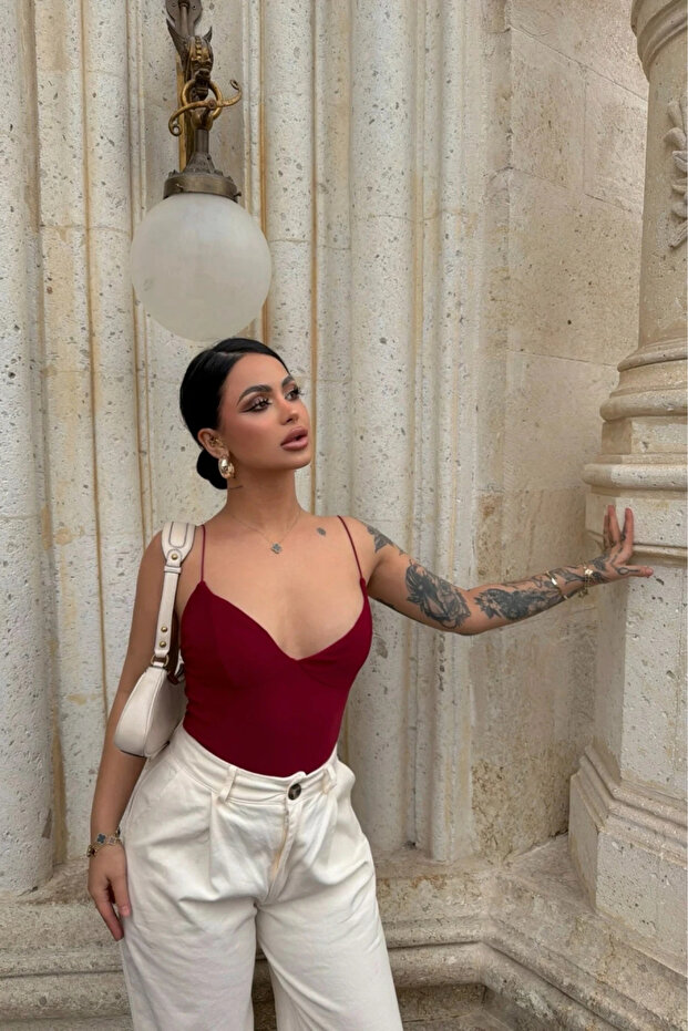 İp Askılı Basic Bodysuit - 2