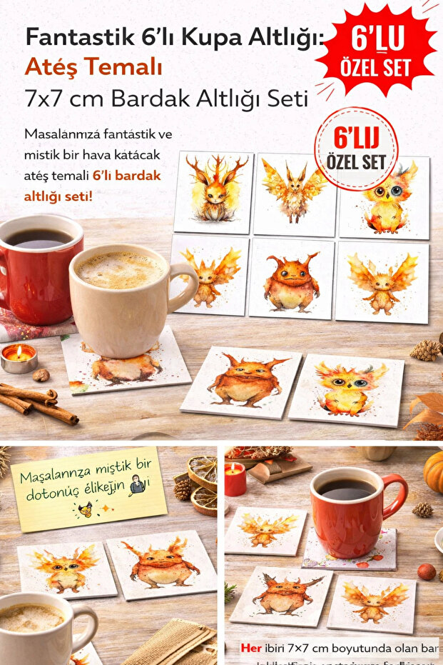 Fantastic 7X7 – Set of 6 Decorative Square Designs