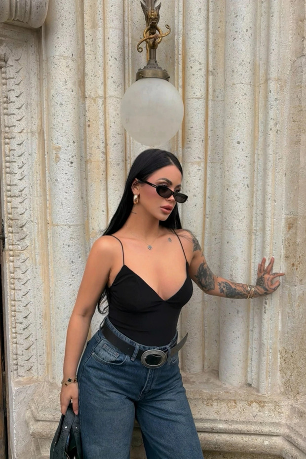 İp Askılı Basic Bodysuit - 2