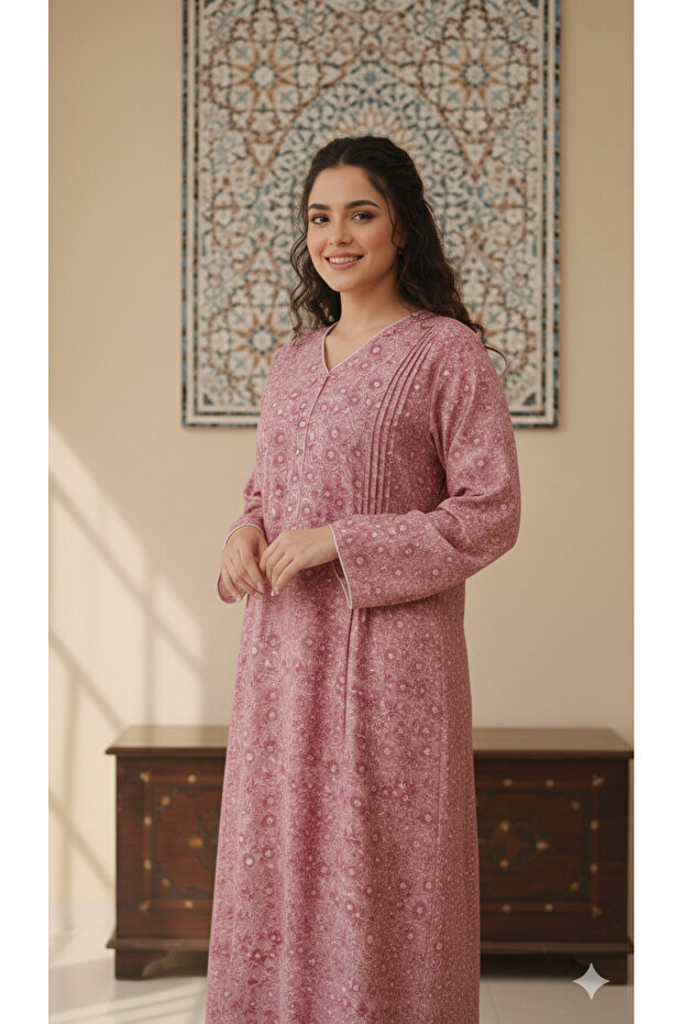 All over Zari Printed premium Botanical Jalabiya