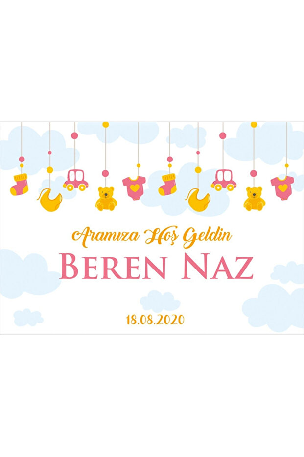 Toys Themed Baby Welcome Banner 50X70 cm