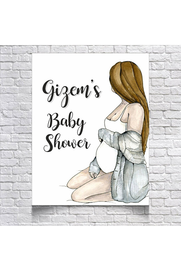 Pregnant Themed Baby Shower Banner 35X50 cm