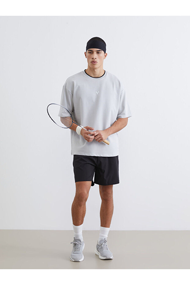 Xside Active Black Standard Fit Men's Sports Shorts