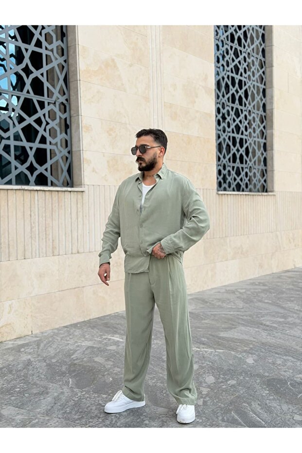 Washable Modal Fabric Shirt & Pants Set