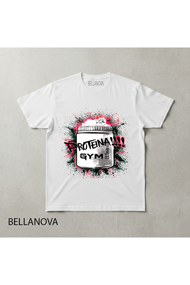 تيشيرت رياضي أساسي أبيض فاخر - 1