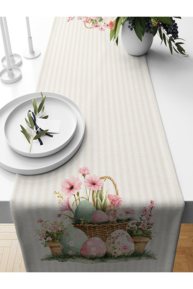 Spring Series 140X40 cm Digital Printed Runner (Spring Easter Easter) - 1