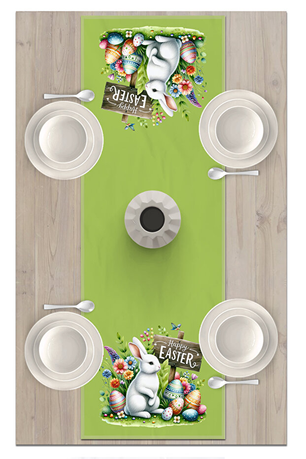 Spring Series 140X40 cm Digital Printed Runner (Spring Easter Easter) - 2