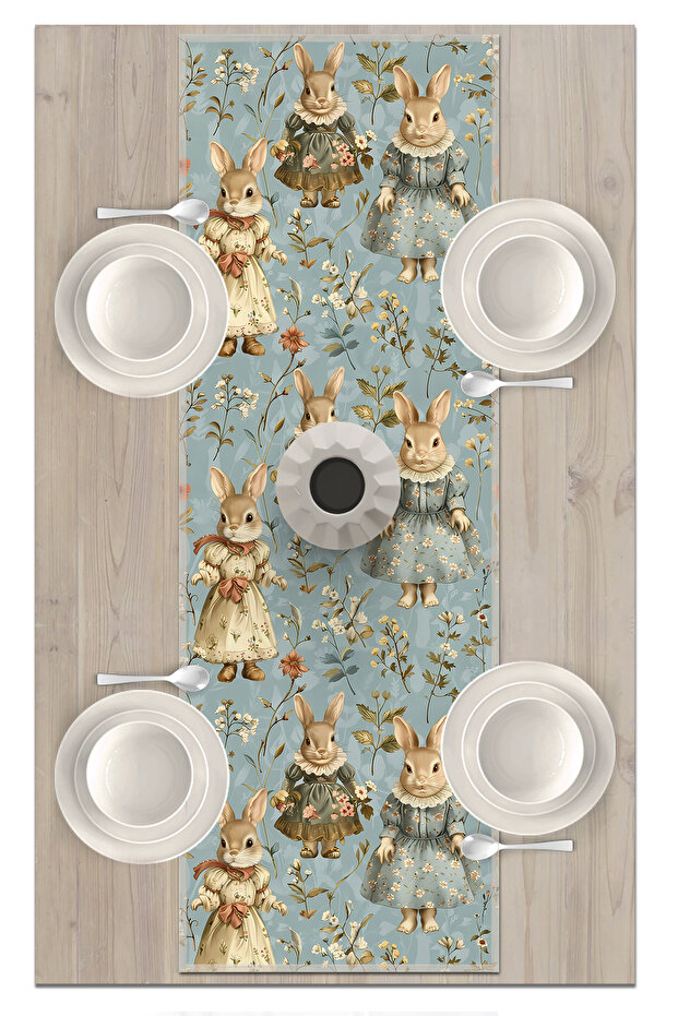 Spring Series 140X40 cm Digital Printed Runner (Spring Easter Easter) - 2