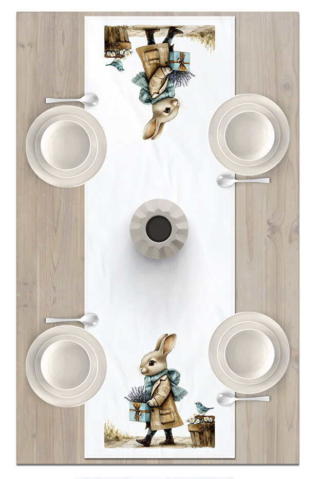 Spring Series 140X40 cm Digital Printed Runner (Spring Easter Easter) - 2