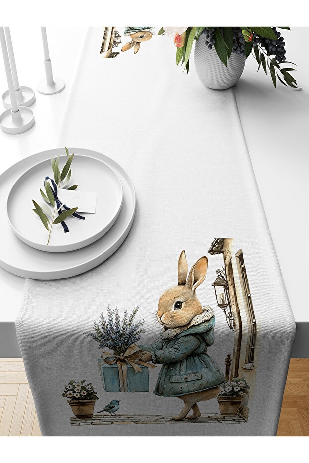 Spring Series 140X40 cm Digital Printed Runner (Spring Easter Easter) - 1