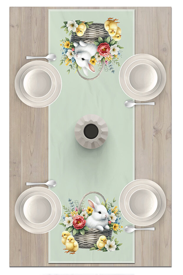 Spring Series 140X40 cm Digital Printed Runner (Spring Easter Easter) - 2
