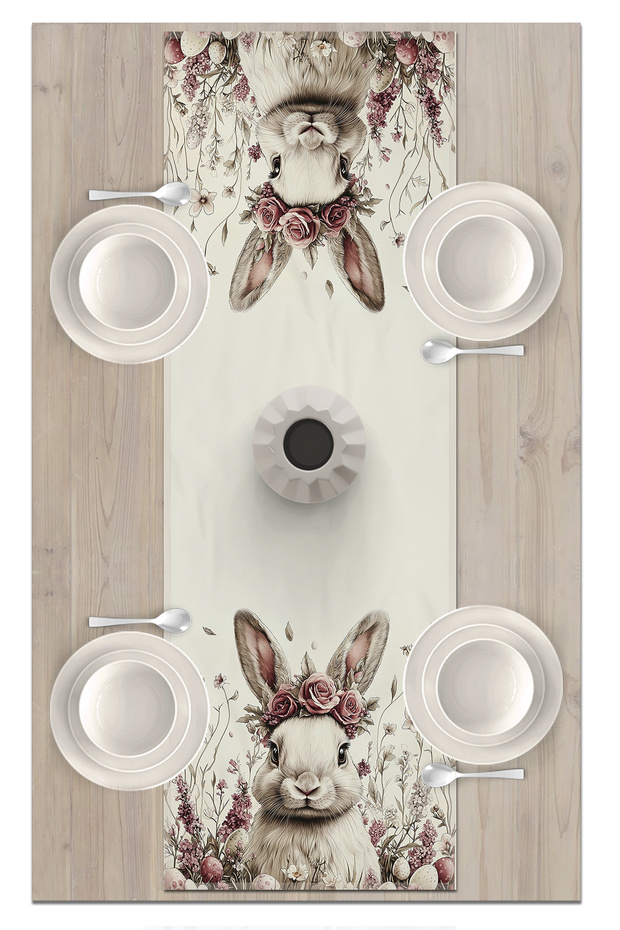Spring Series 140X40 cm Digital Printed Runner (Spring Easter Easter) - 2