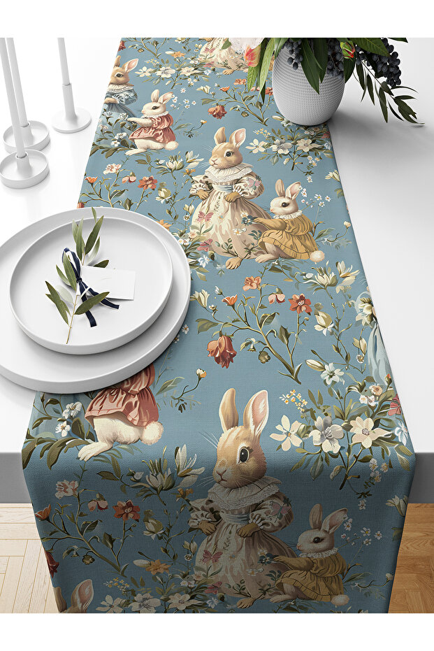 Spring Series 140X40 cm Digital Printed Runner (Spring Easter Easter) - 1