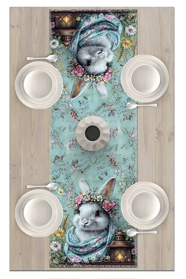 Spring Series 140X40 cm Digital Printed Runner (Spring Easter Easter) - 2