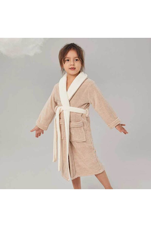 Kid's bathrobe - Beige - ( 12 - 13 Years )