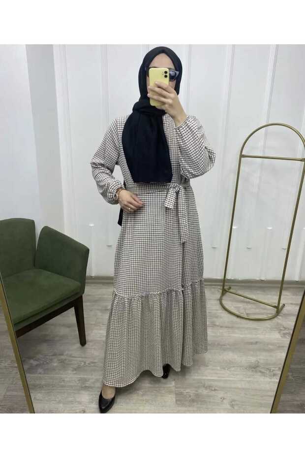 ZARA ÖRME GOFRE PİTİKARE ELBİSE - 2