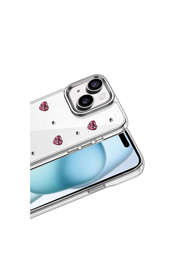 iPhone 15 Plus Bow Patterned Cover - Pattern 3 - 2