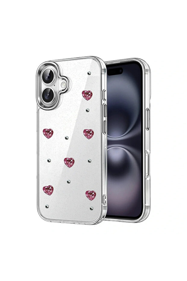 iPhone 16 Plus Bow Patterned Cover - Pattern 3 - 1